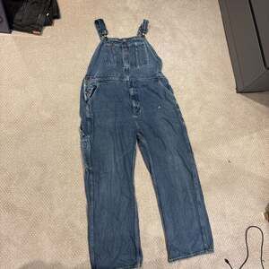 Vintage 70s Jc Penney Blue Denim Bib Big Mac Overalls 40x30